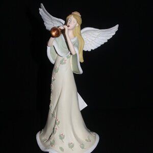 Angels Watching Over You Figurine | Russ Berrie Angel With Trumpet 33016